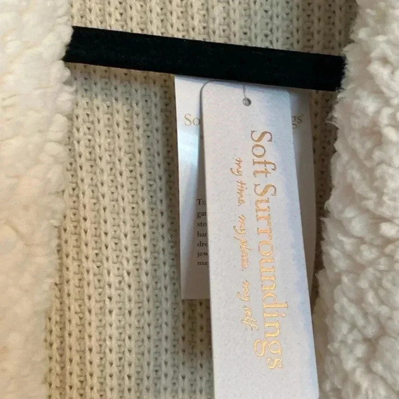 Soft Surroundings NWT heavenly soft St Moritz vest - ivory - small - pockets - Picture 3 of 9